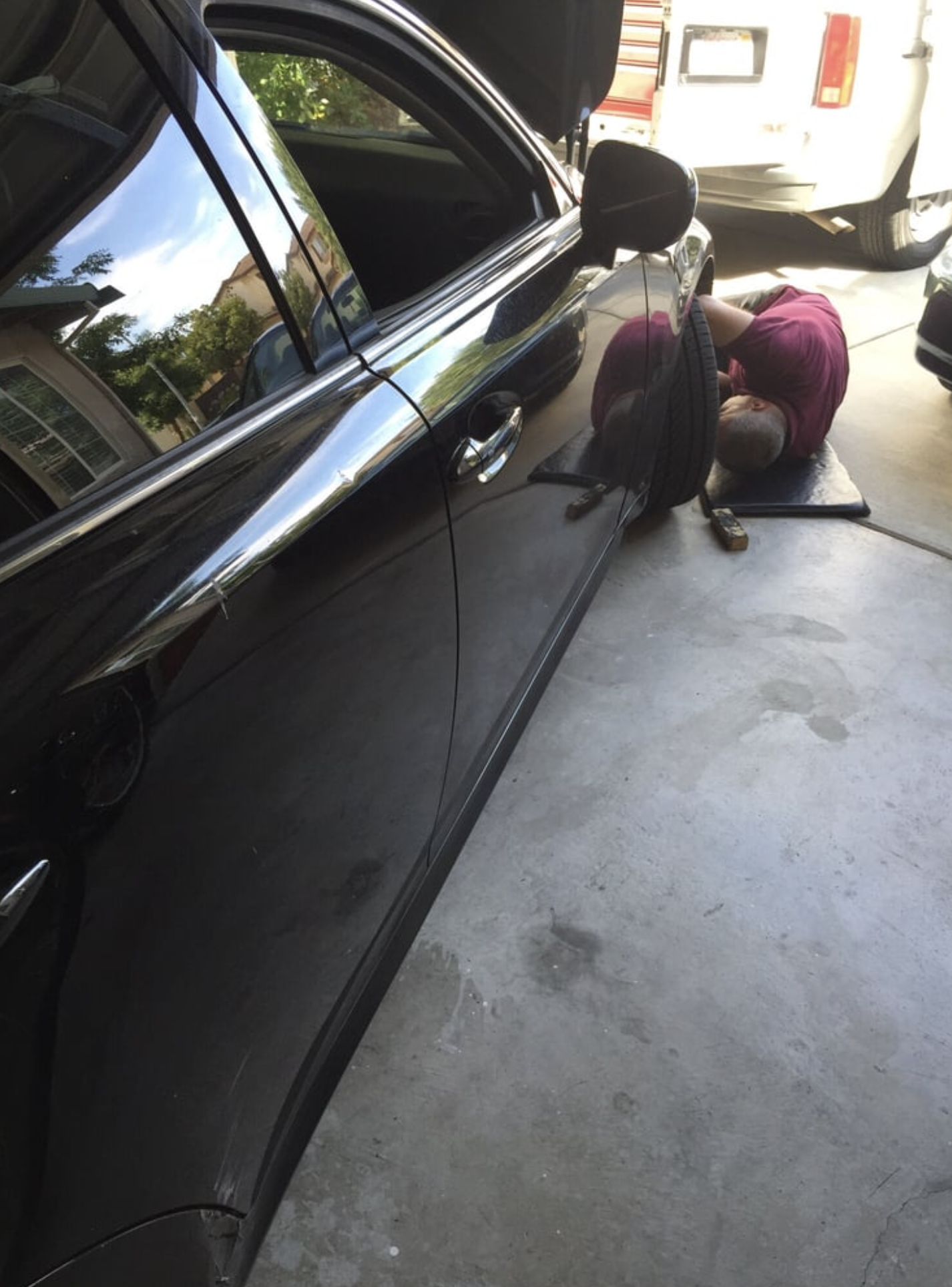 this image shows mobile exhaust repair in Portland, OR